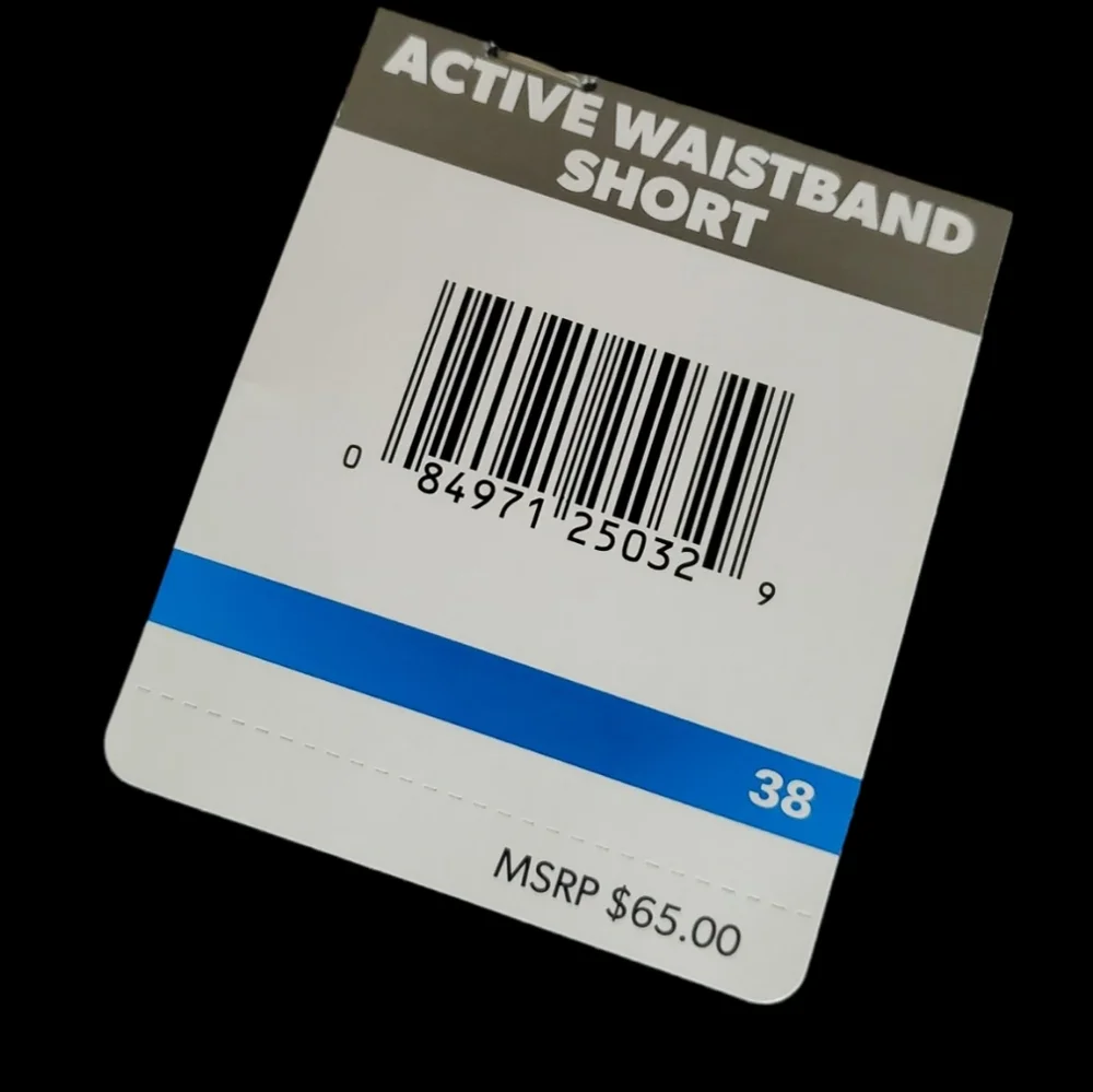 Mens PGA Tour Active waistband golf short Grey and Black. Size 38. NWT. - Picture 5 of 6